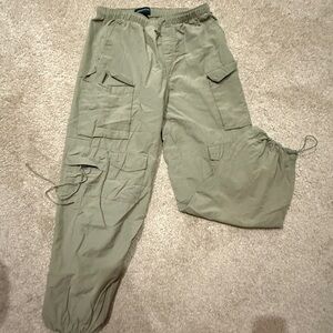 American Eagle Outfitters Olive Green Cargo Jogger Pants